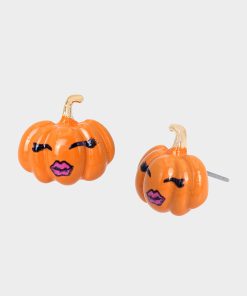 RICH WITCH PUMPKIN STUDS ORANGE
