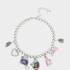 FOOTBALL CHARM NECKLACE MULTI