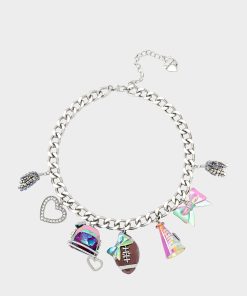 FOOTBALL CHARM NECKLACE MULTI