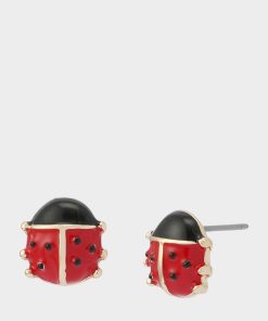 LADYBUG STUD EARRINGS RED