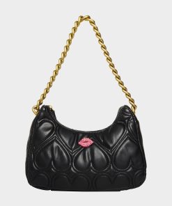 SMOOCHES SHOULDER BAG BLACK | RE:LUV
