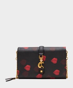 KISSES WALLET ON CHAIN BLACK/MULTI