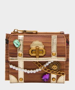 X MARKS THE SPOT WALLET BROWN