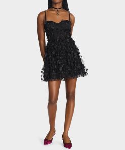 MIDNIGHT BLOOM DRESS BLACK