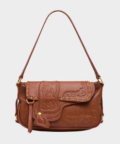 WE RIDE AT DAWN SHOULDER BAG CHOCOLATE